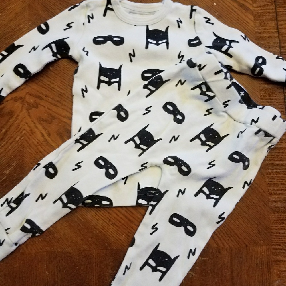 Modern Burlap Batman Pjs